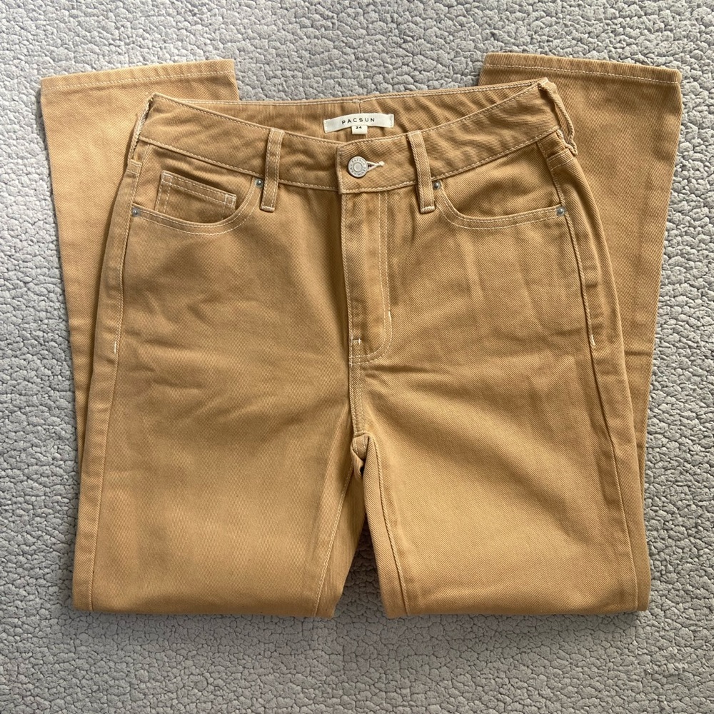 Pacsun tan mom jeans 24W